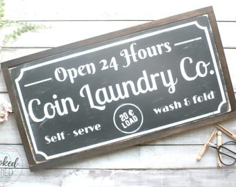 Laundry sign, wood sign, home decor, rustic, laundry room decor, laundry print, laundry room art, laundry room decals, black and white, home