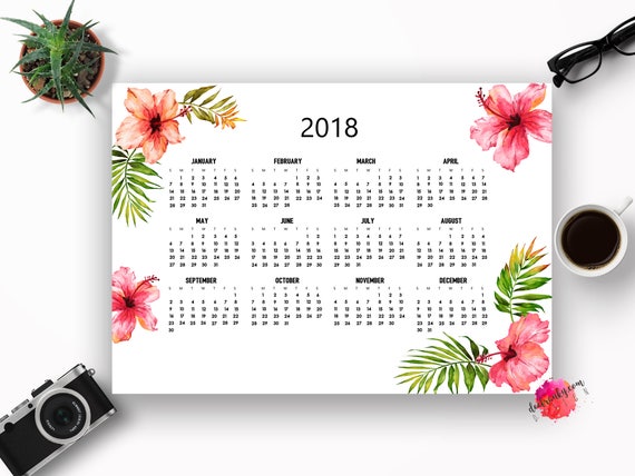 Printable Hawaiian Calendars