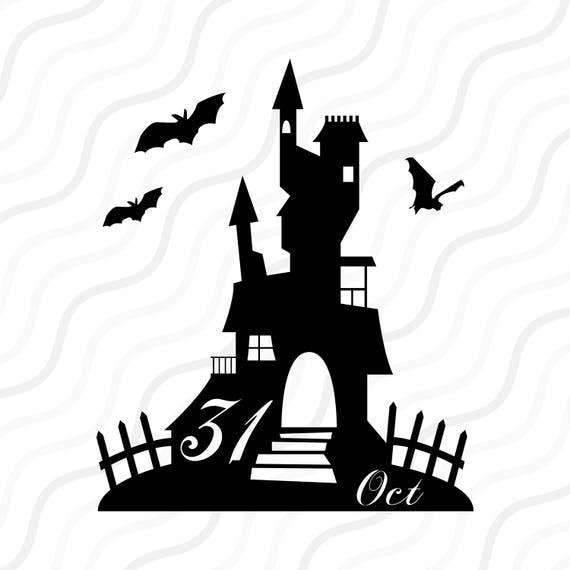 Download Items similar to Haunted House SVG, Halloween Clipart ...