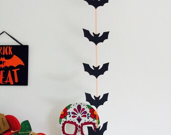 bat hanging garland bat halloween decoration halloween party decor bat bunting hanging - Etsy Halloween Decorations bat hanging garland bat halloween decoration halloween party decor bat bunting hanging - Etsy Halloween Decorations