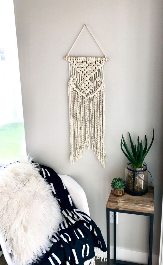 Medium macrame macrame wall hanging nursery decor