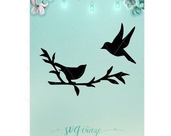 Bird Branch / Bird Svg / Svg / Branch Svg / Mason Jar / Night Light / Bird Dxf / Branch Dxf / Bird Png / Branch Png