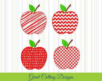 apple SVG Cut File teacher svg DXF cut file Cricut svg Silhouette svg Vinyl Cut File Digital cut file Cricut cut file back to school svg