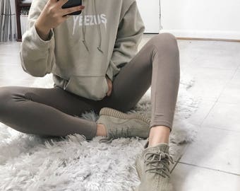 Yeezus Tour Unisex Sand Nude Tan Hoodie Kanye West Yeezy Saint Pablo Tour Hoodie Sweatshirt Merch