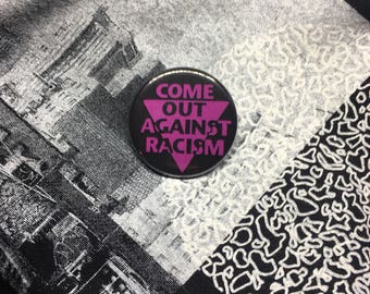 Vintage REMAKE anti racism queer rights button badge BLM black lives matter POC rights gay rights button badge