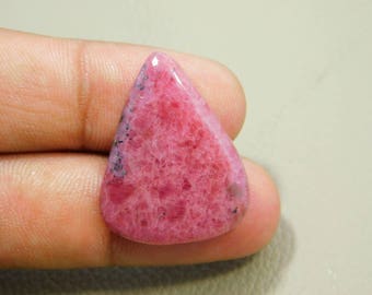 40%OFF Natural Rhodonite Cabochon Loose Gemstone 22x29 MM Approx Pear Shape 33.00 Cts For Making Jewelry