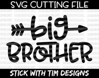 Big Brother SVG and PNG, Brother Svg, Big Bro Svg, Boy Svg, Svg Files For Silhouette, Svg Files for Cricut, Big Brother Little Brother Svg