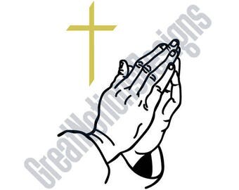 Praying Hands SVG - HTV - Vinyl Cutting Graphic Art
