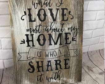 What I love most about my home is who I share it with