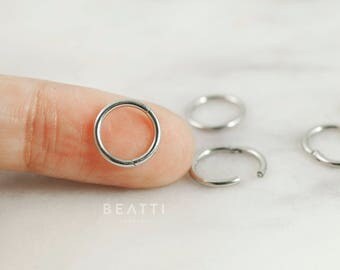 Cartilage Hoop/Clicker Hoop/Tiny hoop earrings/Helix Hoops/Tragus earring/Small Hoop/Tragus Hoop/Seamless Hoop/Infinite Hoop Piercing