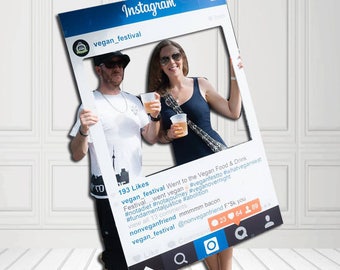 Instagram Frame Prop - Photobooth Instagram Prop - Photobooth Prop Instagram Frame - Instagram Frame Printed / Digital File FREE SHIPPING