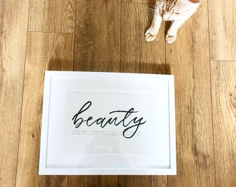 Bespoke Dictionary Word With Meaning Beauty Calligraphy Modern Rustic Bespoke Dictionary Word With Meaning Beauty Calligraphy Modern Rustic