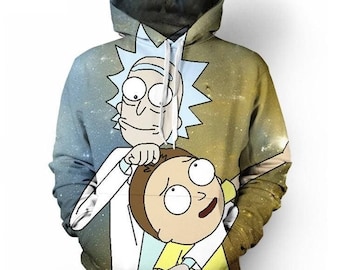 Rick morty hoodie sweatshirt print high quality Women tshirt summer tees top Casual Funny t shirt unisex men women Top Tee
