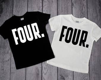 4th Birthday shirt, 4 year old birthday shirt boy, Four shirt, Boys 4th Birthday, 4 year old shirt, Fourth Birthday, Boys Birthday Shirt,