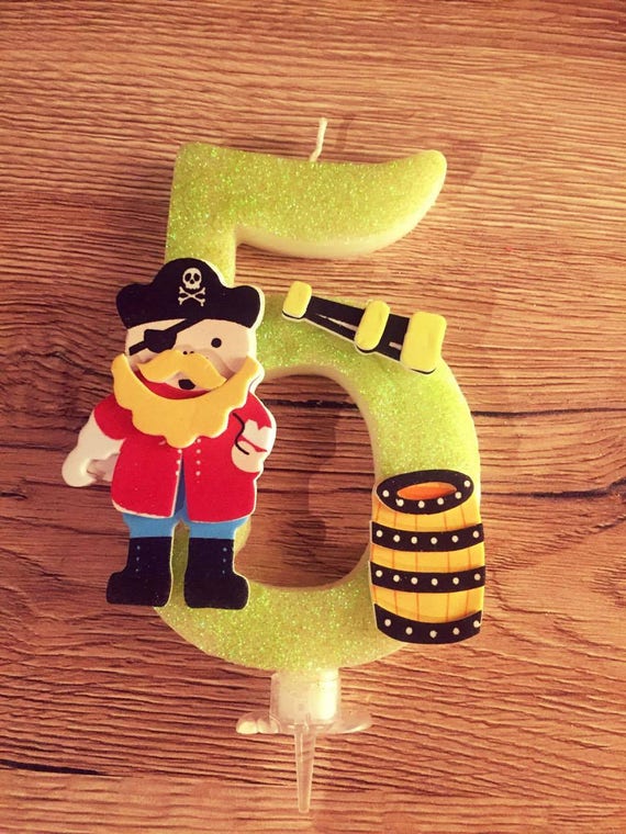 Giant Birthday Candle Number Big Number Candle Pirate Candle
