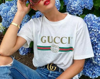 Gucci inspired Vintage logo Tee