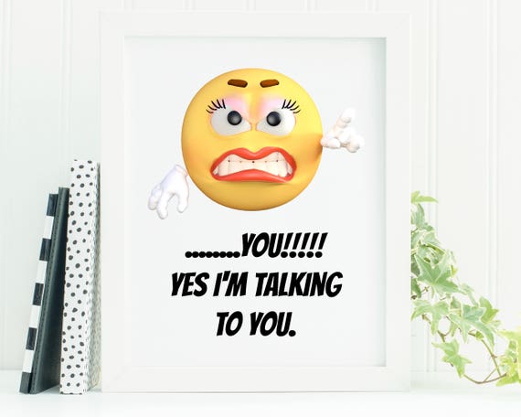 Funny Emoji Printable Art Funny Quotes Husband and Wife