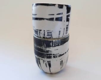 ceramic cup, black cup, tea cup, coffee mug, Handmade pottery, Gift, Wedding, Birthday, Osnat Raichman