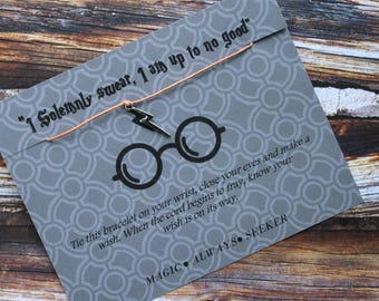 Harry Potter Wish Bracelet,Wish Upon Your Wrist, Wish Bracelet, Harry Potter Bracelet, Harry Potter Jewelry, Harry Potter Gifts