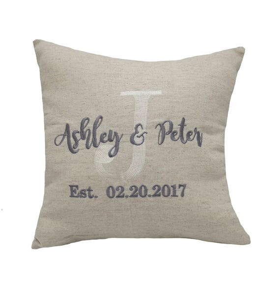 Pillow Covers Embroidered Couple Personalized Throw Pillowcase