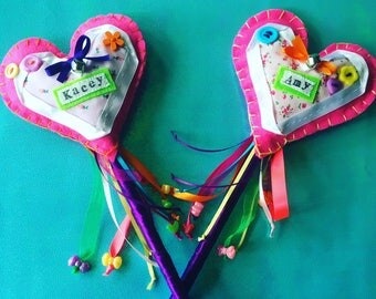 PERSONALISED HEART WAND