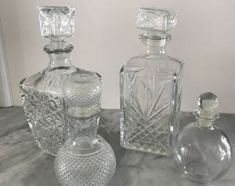 Vintage Glass Decanters