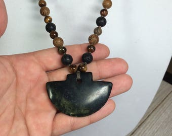 Maori Stone Blade Mala Necklace