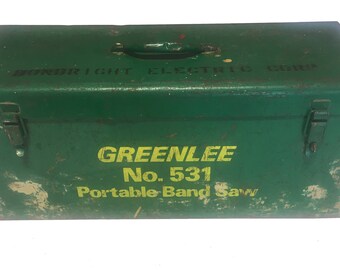 Vintage Greenlee Metal Toolbox 24.5" x 9.75" x 10.75"