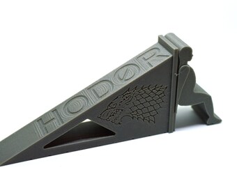 Hodor Door Stop (improved) - inspired by Game of Thrones. "Hold the Door!" 3D Printed. Now with in-built carpet grips