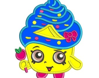 Shopkin Applique Design 3 sizes for Instant Download