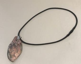 Primitive Fired Clay Pendant