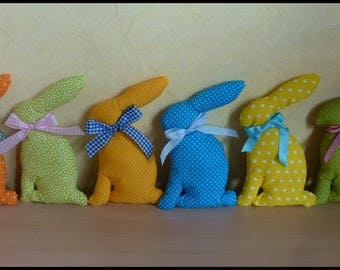 Large Easter Bunny zipper to lay or hang