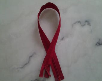 Fermeture éclair rouge 50 cm
