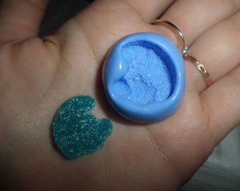 Mold candy head schtoumpf new sugar for fimo 2 cm.