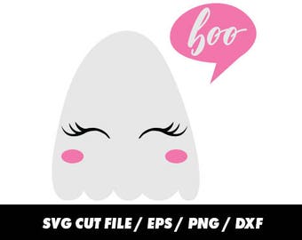 Ghost svg files, Halloween svg, Halloween Cricut, Scary svg, Boo svg silhouette svg eps png dxf Cut Print Mug Shirt Decal