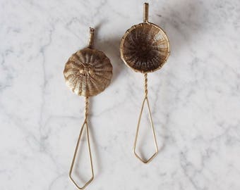 Hand-woven solid brass tea strainer