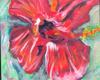 Happy Hibiscus Painting