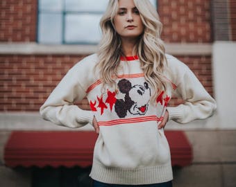 Mickey Mouse Varsity Sweater from the 80's