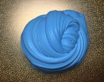 Blue fluffy slime