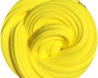 SCENTED 8oz Banana Butter Slime Super Stretchy Thick Daiso Clay