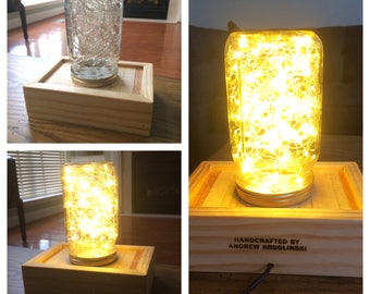 Mason jar night light