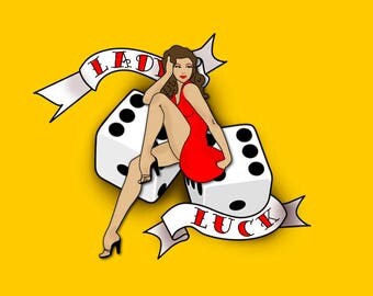 Tattoo Art: Lady Luck tattoo art