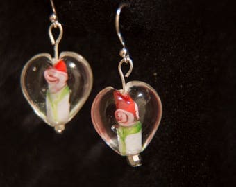 Valentine: Heart-Shaped Earrings
