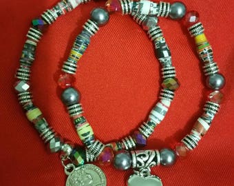 Recycled paper bracelet