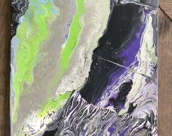 16x20" abstract painting on wrapped canvas