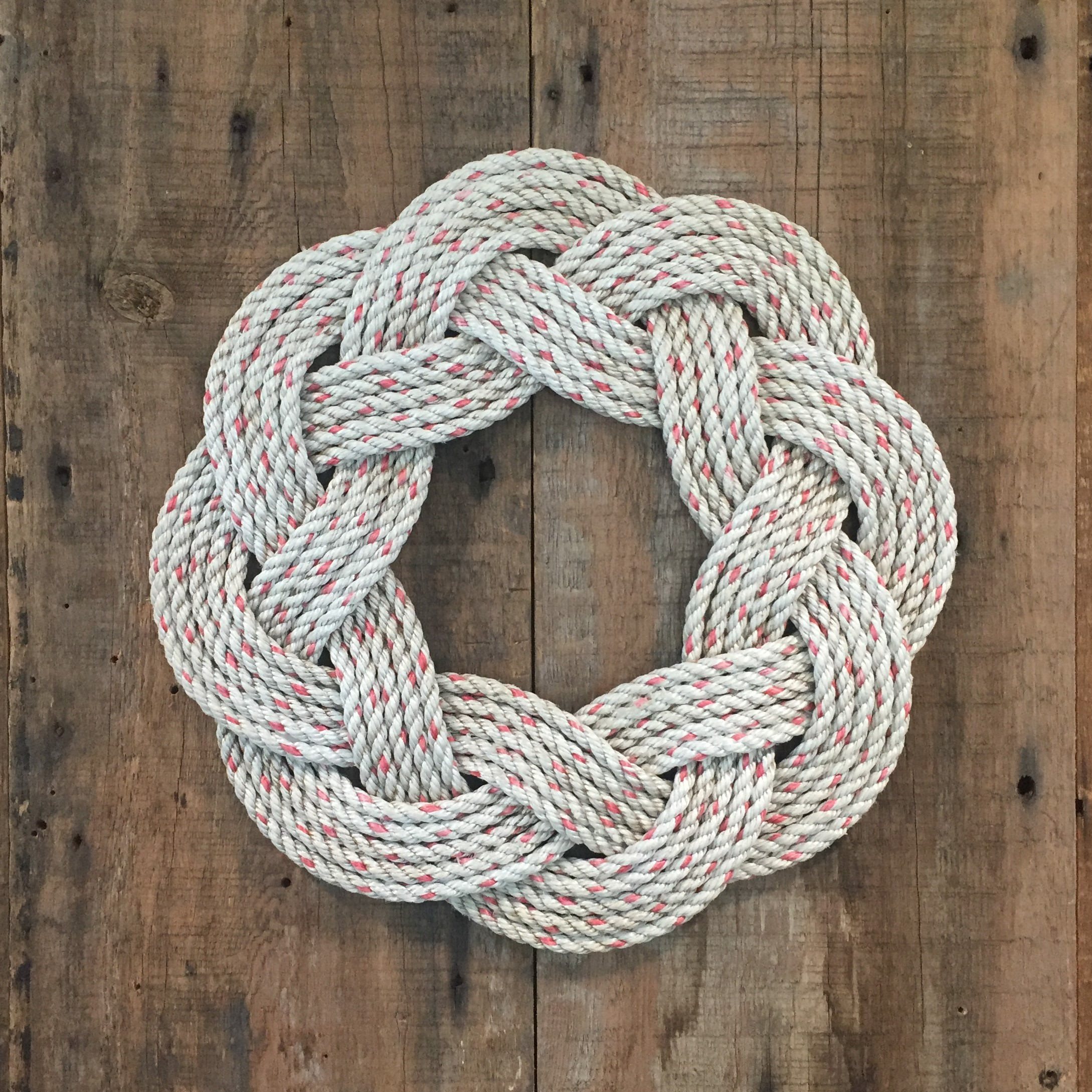 Rope Wreath recycled lobster fishing rope nautical