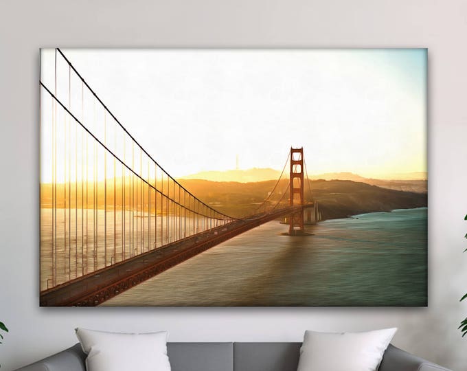 San Francisco bridge, United States print, Bridge print,Interior decor, Gift for her, USA picture, Canvas or Art Print, Gift