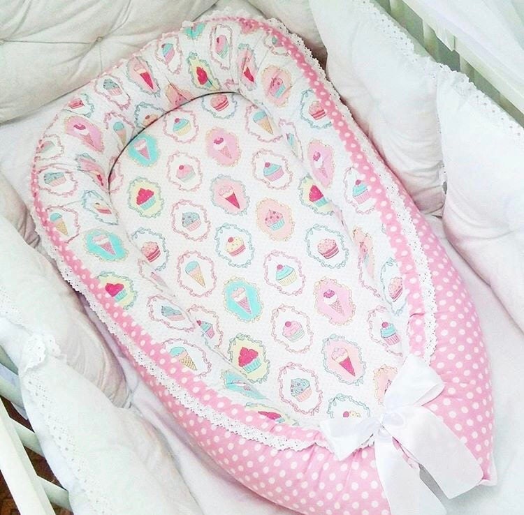 Snuggle nest Baby co sleeper baby pillow Baby cocoon Baby