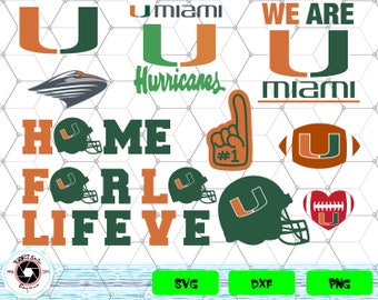 Miami hurricanes svg | Etsy