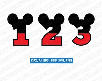 Download Mickey number 2 | Etsy